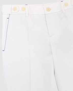 Stefano Ricci Children's white trousers Y1T0900000CT900