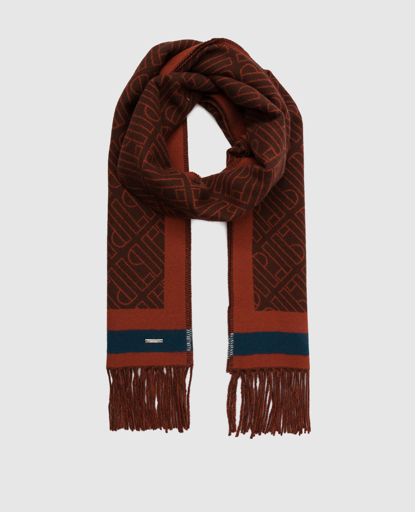 Loro Piana - Monogram cashmere scarf FAM1015 - shop with European