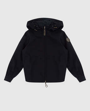 Stefano Ricci Reversible jacket for children in wool and silk with logo Y9J1200010PA003H
