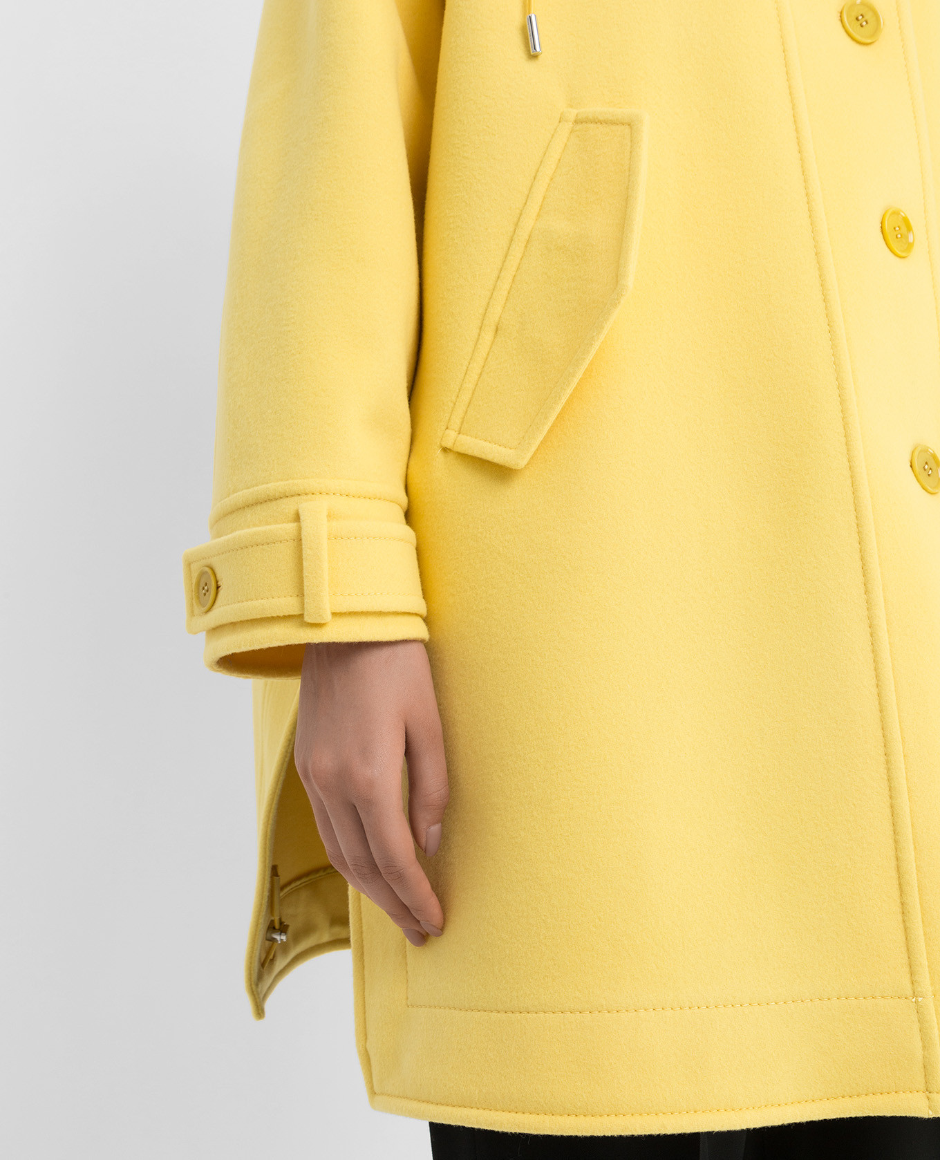 Hooded wool coat Ermanno Scervino 5