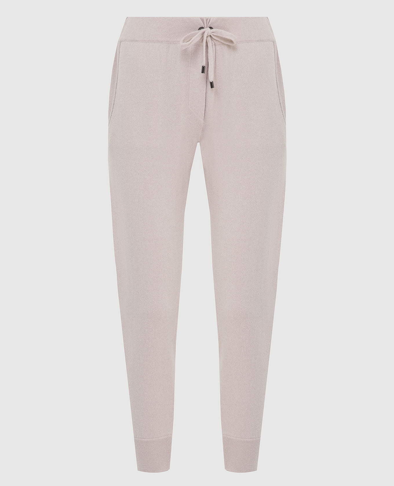 

Powdery cashmere joggers with chains Brunello Cucinelli, Pink
