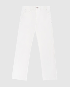 Stefano Ricci Children's white corduroy trousers Y1T0G90T00CT900