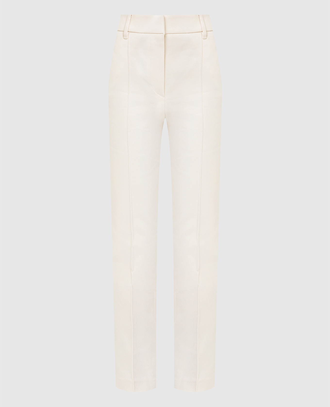 

Light beige chinos Brunello Cucinelli, Бежевый