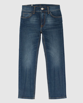 Stefano Ricci Jeans blu effetto consumato per bambini T2960PITY1595