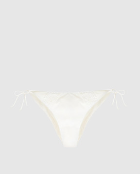 Ermanno Scervino Light beige leotard panties with stitching D404Y355MQM