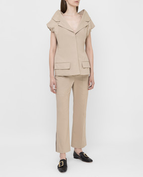 NINA RICCI Beige pants 20ECPA017CO0916