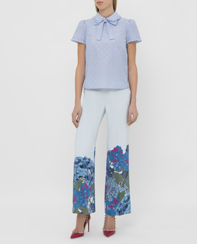 Valentino Light blue silk palazzo TB3RB3L557D