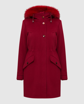 Heresis Red wool coat P1290VO