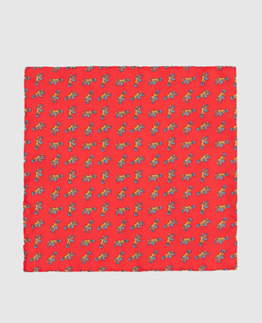 Stefano Ricci Children's red silk set of patterned tie and shawl YDHNG700