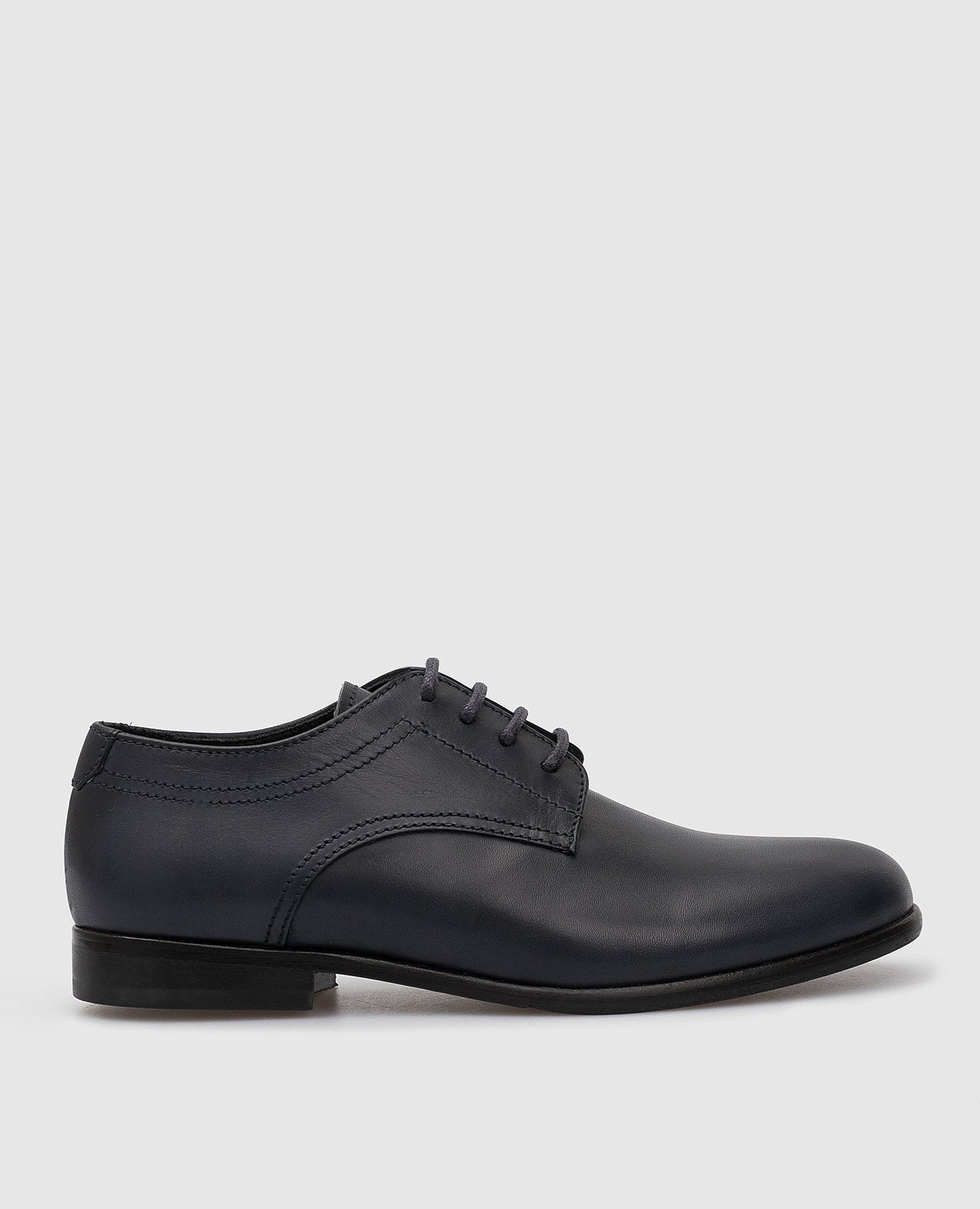 

Kids Navy Leather Derbies Stefano Ricci, Blue