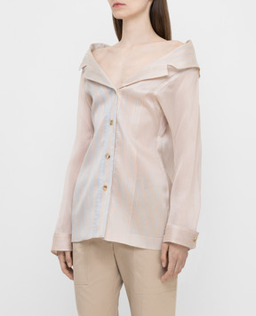 NINA RICCI Beige silk blouse 20ECTO066SE1324