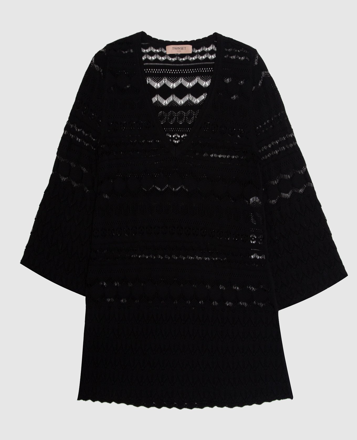 

Black fishnet pullover Twinset, Черный