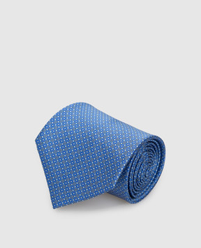 Stefano Ricci Blue patterned silk tie CH41026