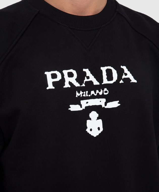 Prada - Felpa con stampa logo UJL1901YYB acquista online su Prada - Felpa con stampa logo UJL1901YYB acquista online su