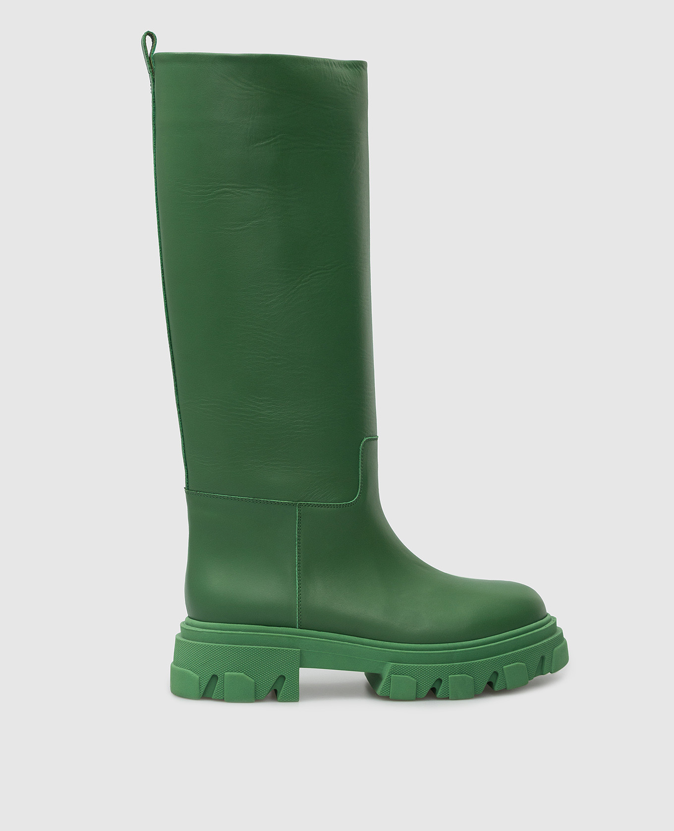 

Perni 07 dark green leather boots Gia Borghini, Зеленый