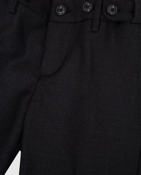 Stefano Ricci Children's dark gray wool trousers Y1T0900000W0017C