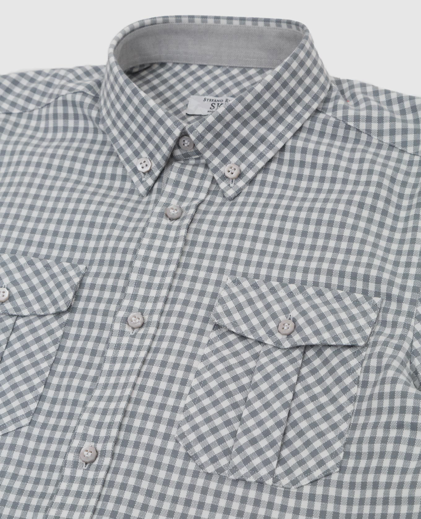 

Children's checkered shirt Stefano Ricci, Grey