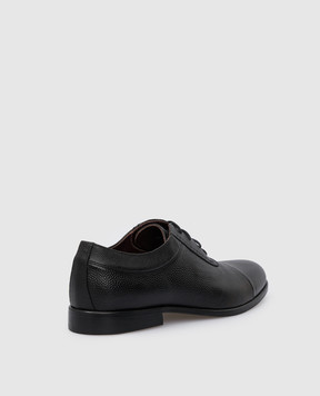 Stefano Ricci Children's black leather oxford shoes YR59CG8040RPRG