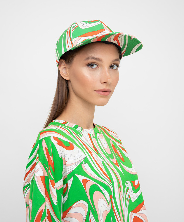 Emilio Pucci - Cap in Vortici print 1RGF121R360 - shop with Czech