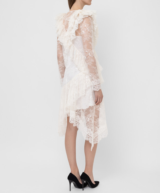white asymmetric blazer dress Philosophy Di Lorenzo Serafini White Maxi Frill Skirt  Runway Catalog