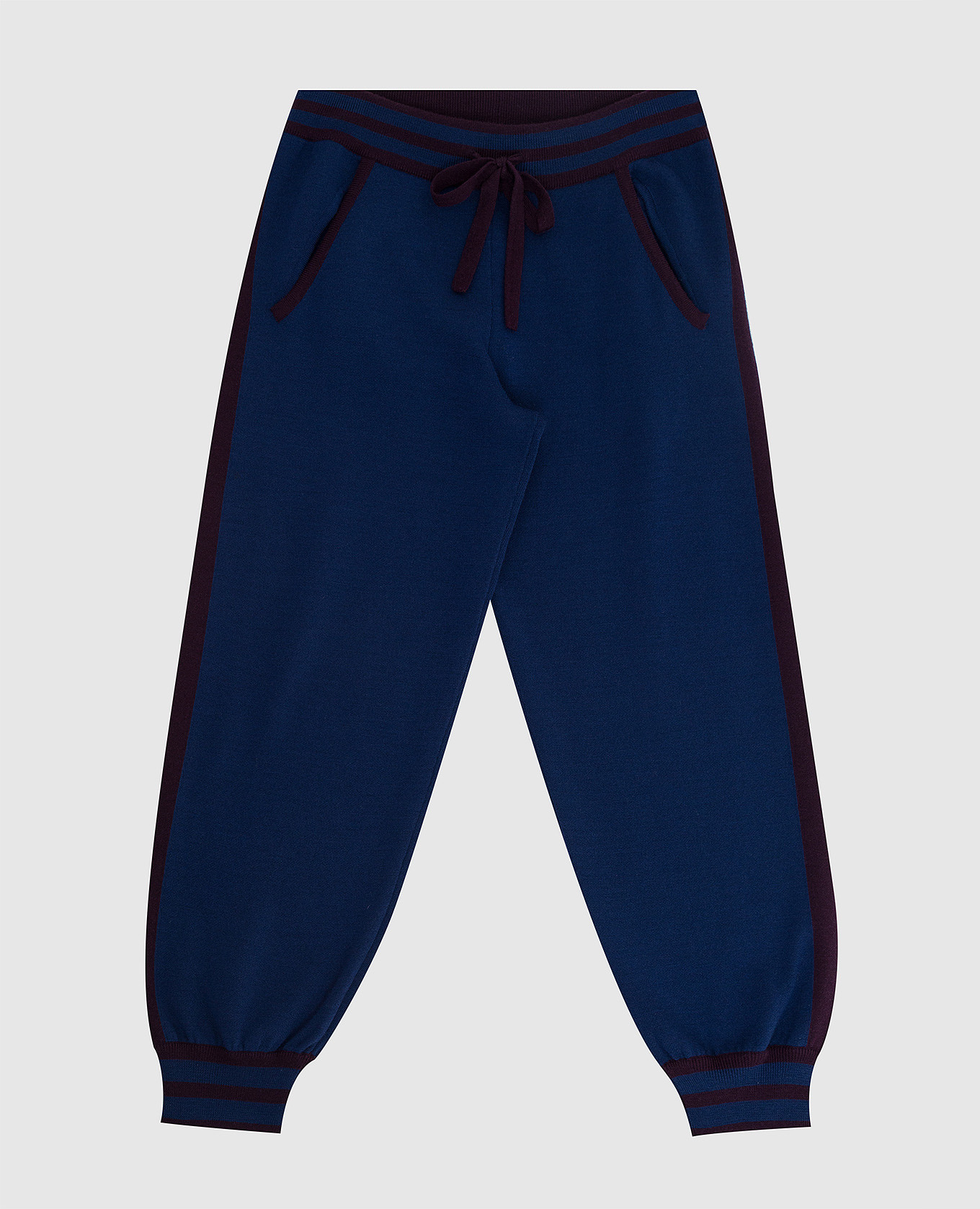 Patterned wool joggers for kids stefano ricci