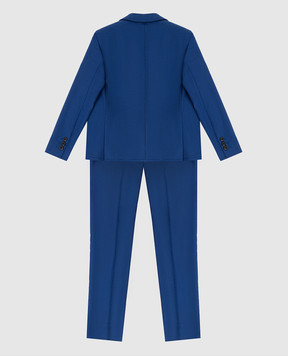 Stefano Ricci Children's blue wool suit Y1SF37190BHC2545
