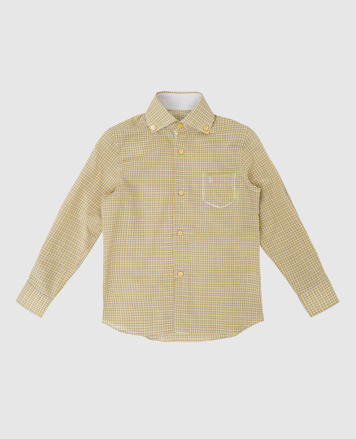 Checked silk shirt for children stefano ricci