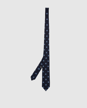 Stefano Ricci Children's blue patterned silk tie YCHNG600st