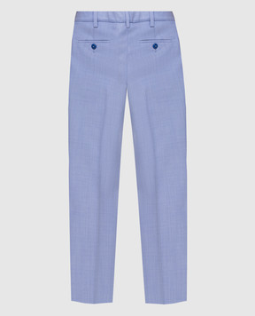 Stefano Ricci Children's light blue wool trousers Y1T0E90T00W0004B
