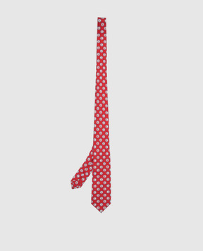 Stefano Ricci Children's red silk set of patterned tie and shawl YDHNG800