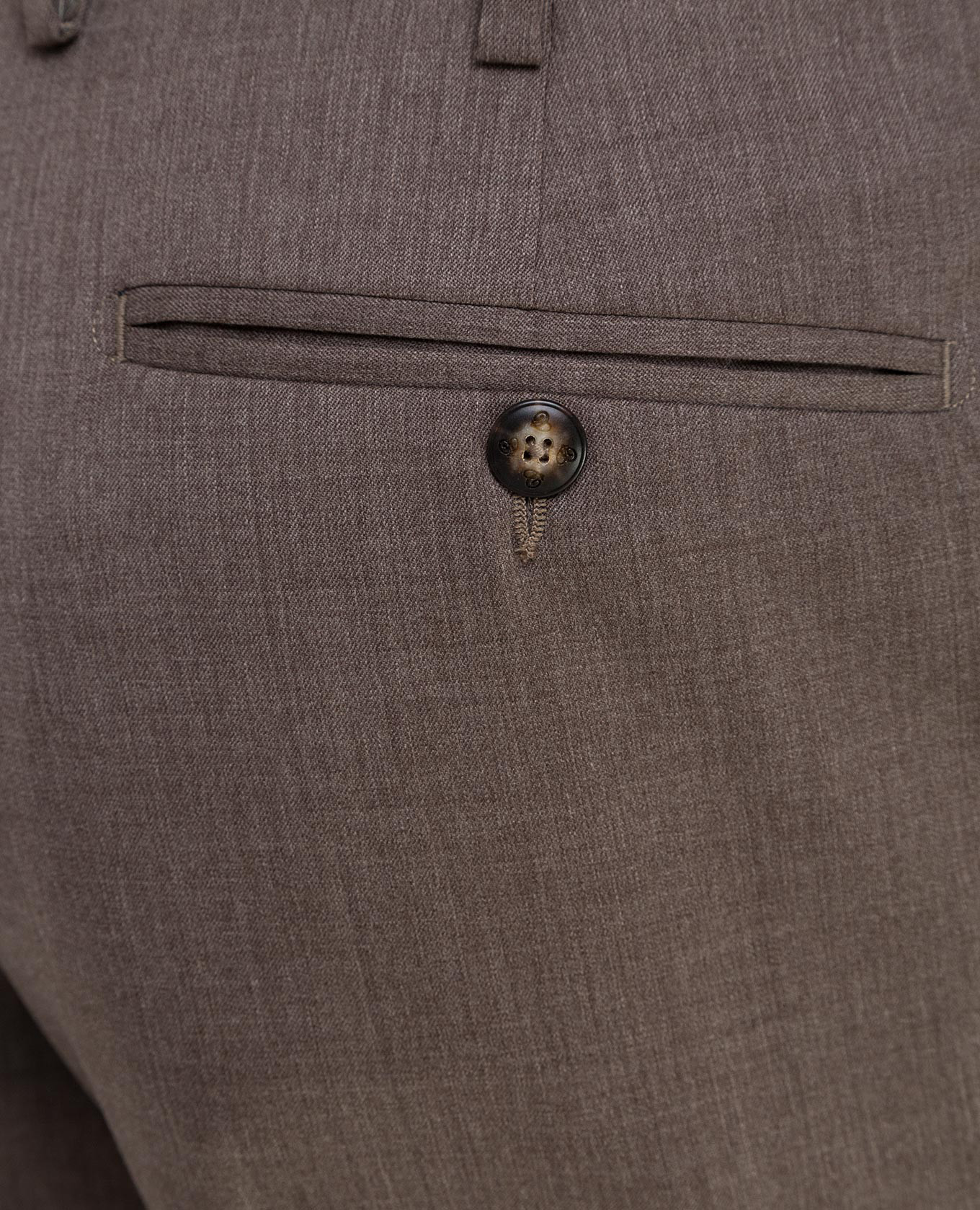

Dark beige wool trousers Castello d'Oro
