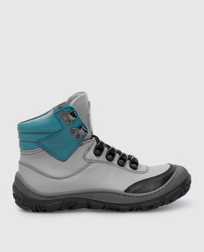 Stefano Ricci Children's gray leather boots YRU6SG802VHVH