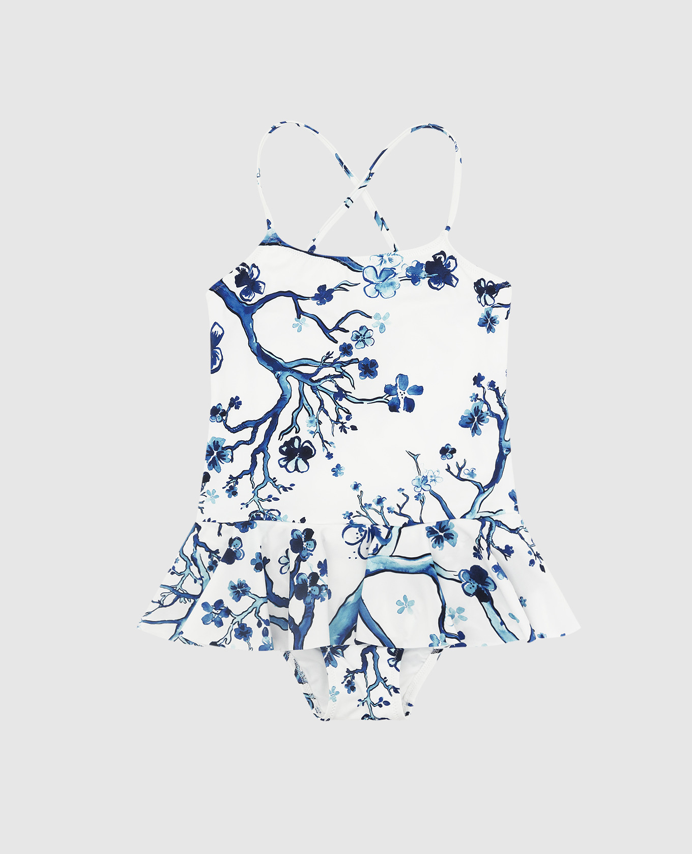 Grilly children's swimsuit in ruffle print vilebrequin