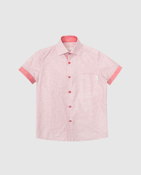 Stefano Ricci Children's red striped shirt YC002683L1666
