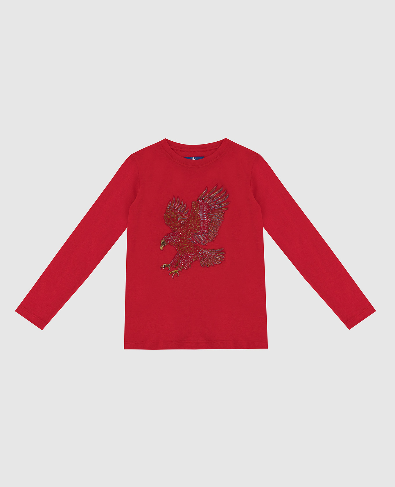 

Children's red longsleeve with embroidery Stefano Ricci