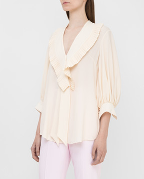 Alexander McQueen Light beige silk blouse 550956