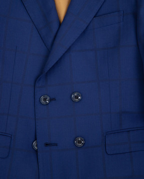 Stefano Ricci Checked wool suit for children Y1SF378900HC5080