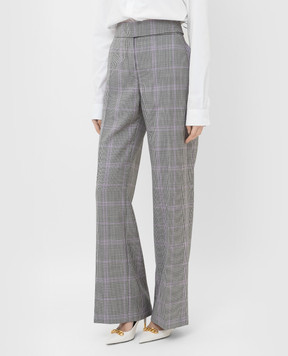 ALEXANDRE VAUTHIER Patterned wool trousers 214PA15001562