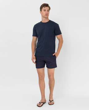 Vilebrequin Mahina swim shorts in navy blue MAHH0I00