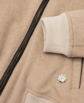 Stefano Ricci Children's beige cashmere jacket YUJ7400010C807