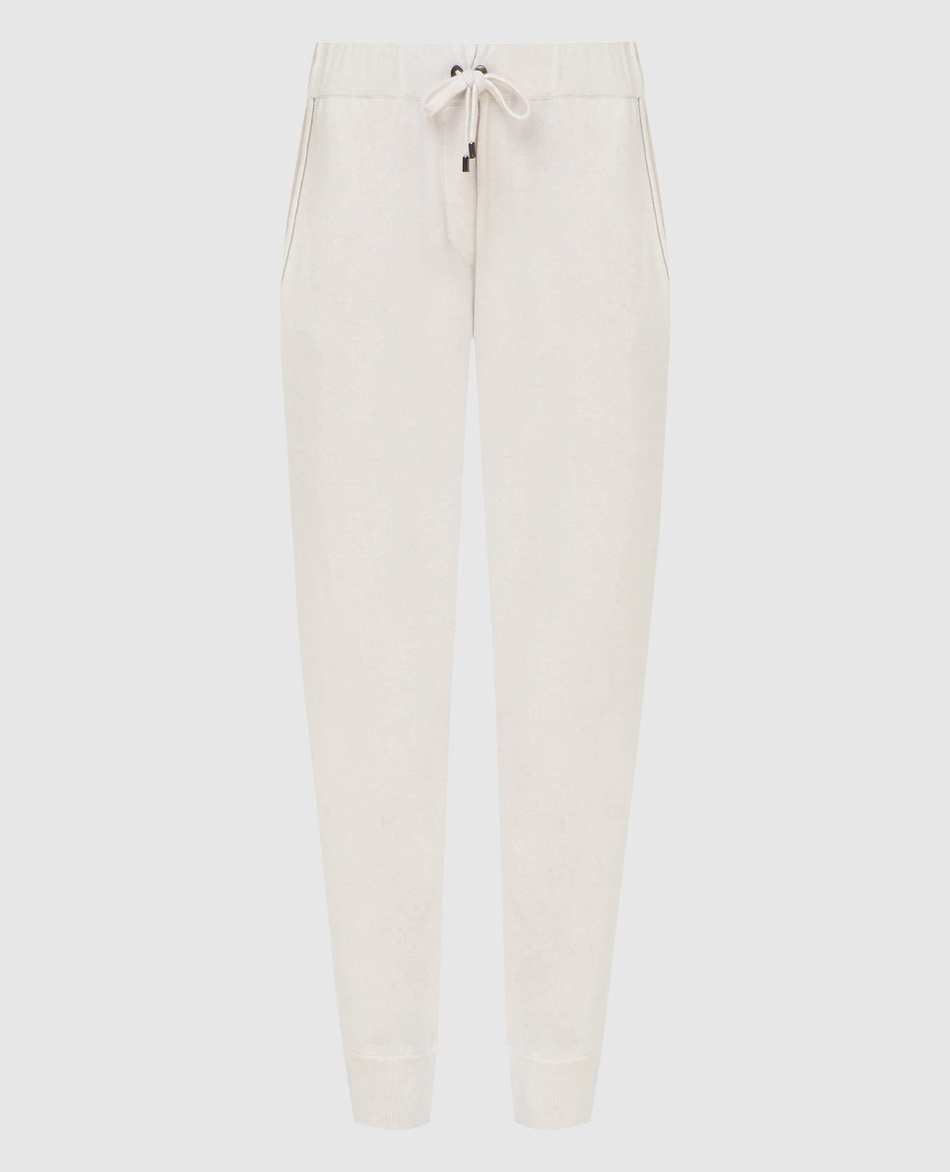 

Light beige wool, cashmere and silk joggers Brunello Cucinelli, Бежевый