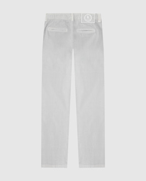 Stefano Ricci Children's Light Gray Corduroy Pants YUT7200080BAR010