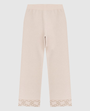 Fendi Children's light beige wool and cashmere trousers JFG083AG2P12