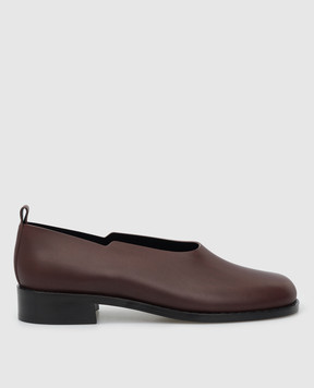 The Row Monceau dark brown leather pumps F1214RC222