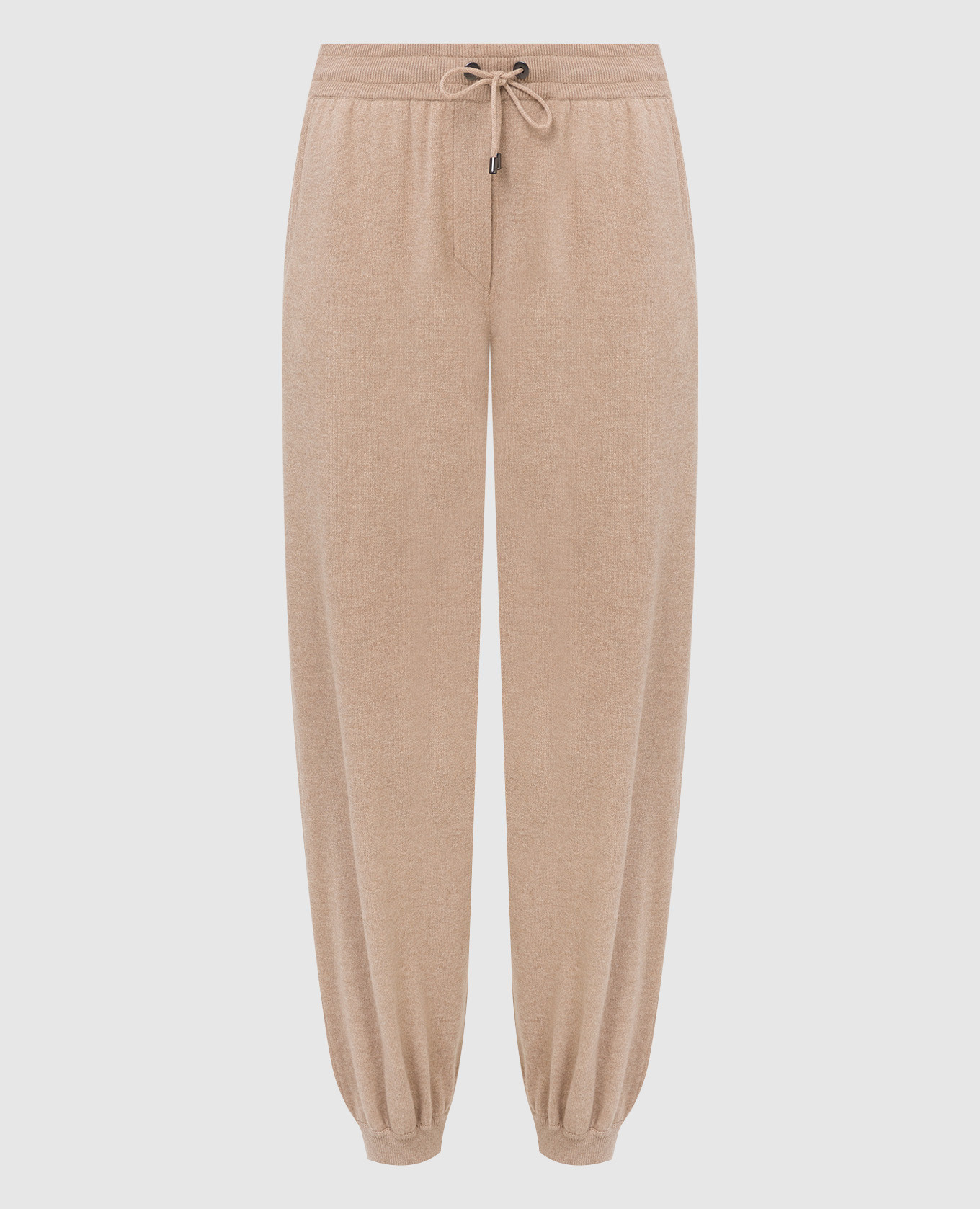 

Beige wool, cashmere and silk sweatpants Brunello Cucinelli