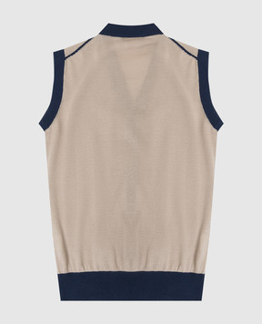 Stefano Ricci Children's beige vest K818007B06Y17216
