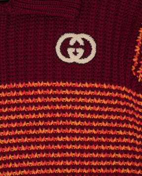 Gucci Children's burgundy wool sweater 615399XKBEF