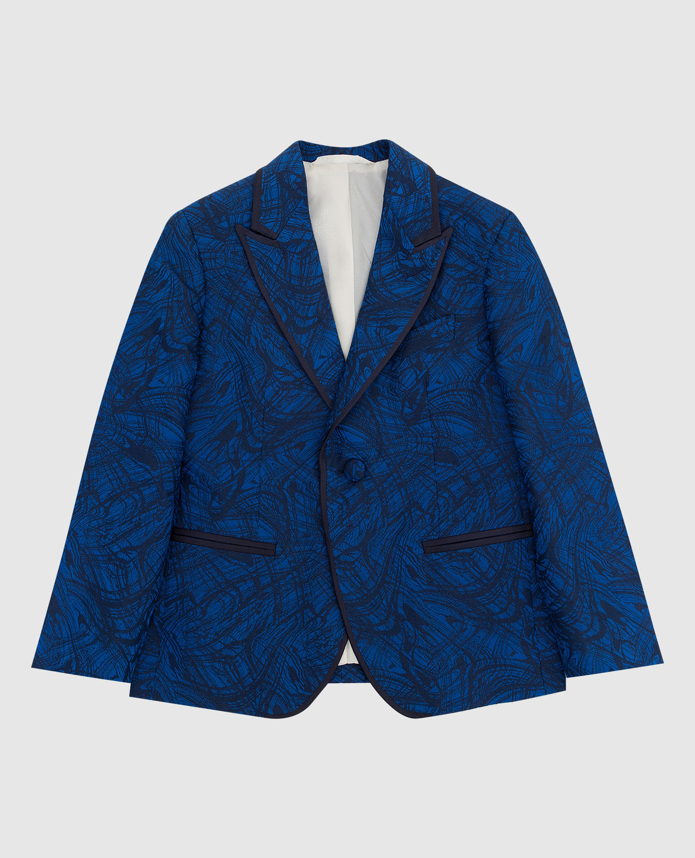 Patterned silk jacket for children Stefano Ricci