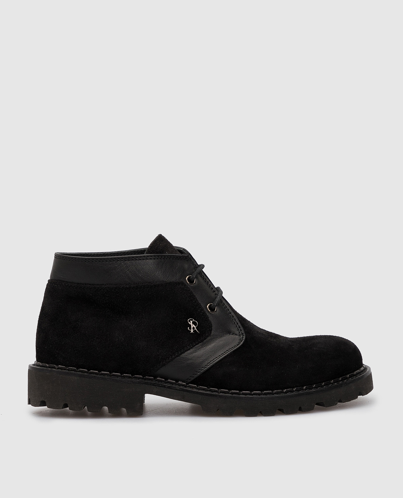 

Kids black suede deserts Stefano Ricci, Черный