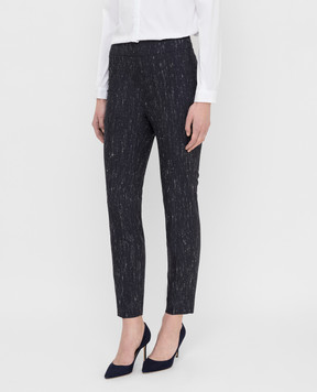 Fabiana Filippi Navy blue trousers PAD260W875
